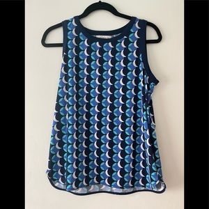 Ann Taylor print sleeveless top